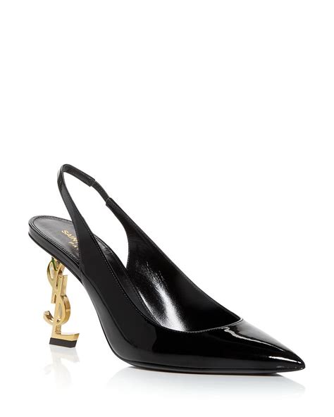 ysl sling back heels|ysl closed toe heels.